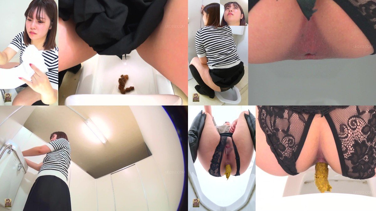 SR097- 6 Cameras captured women wearing long boots and o-back panties doing farts and poops in th...