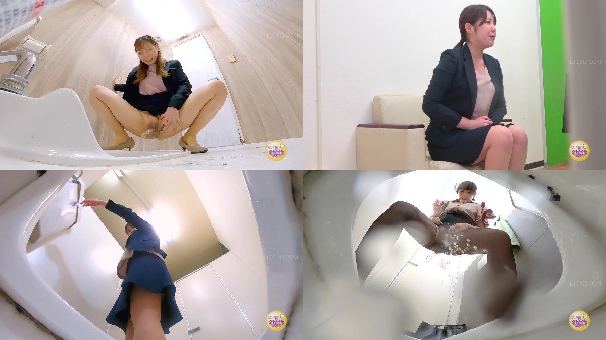 SL-631-Emergency! Office ladies ripping stockings and pushing panties aside to pee sc01