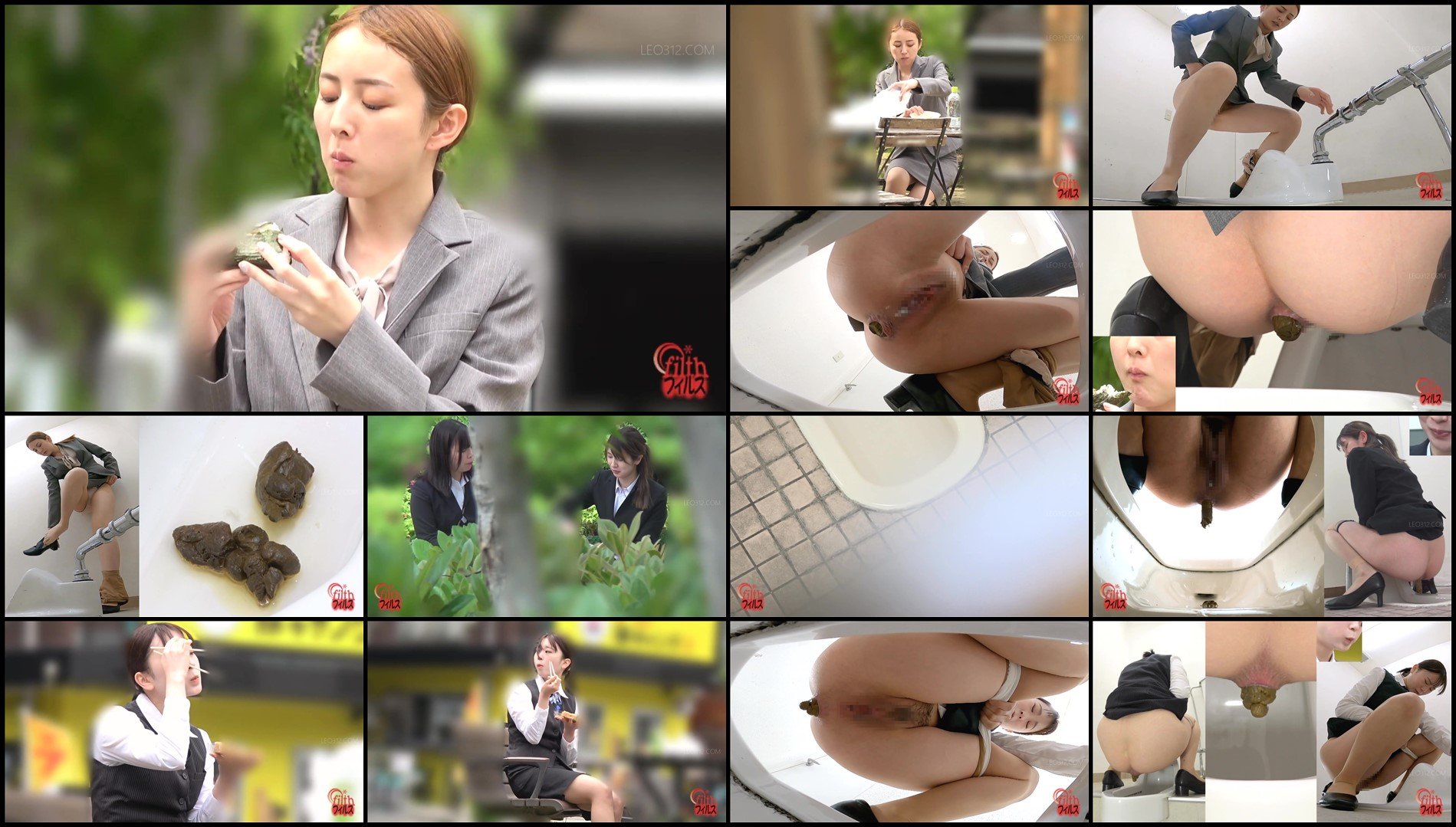 FF-671-Office ladies pooping in public toilets after lunch break sc01