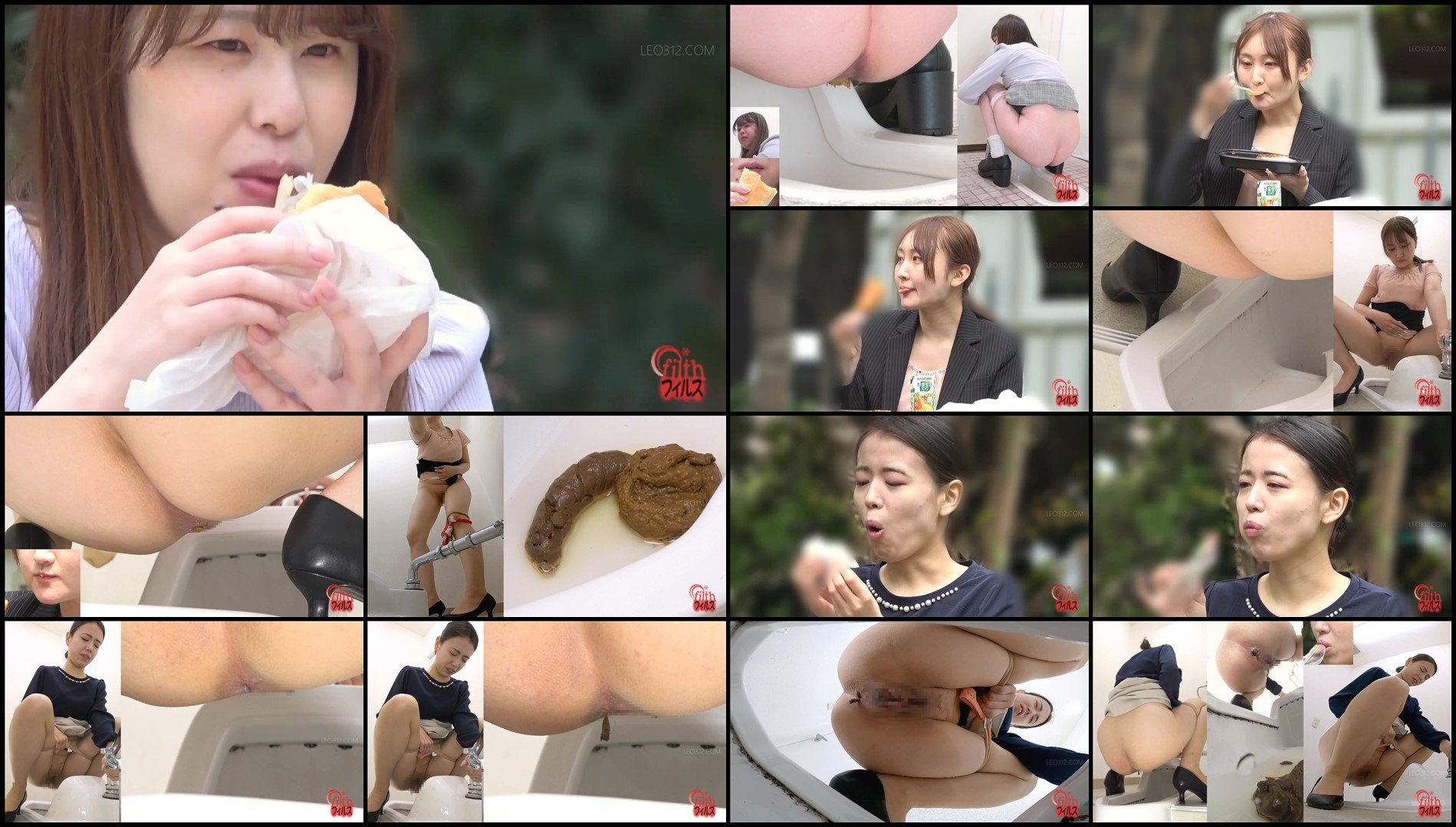 FF-671-Office ladies pooping in public toilets after lunch break sc06