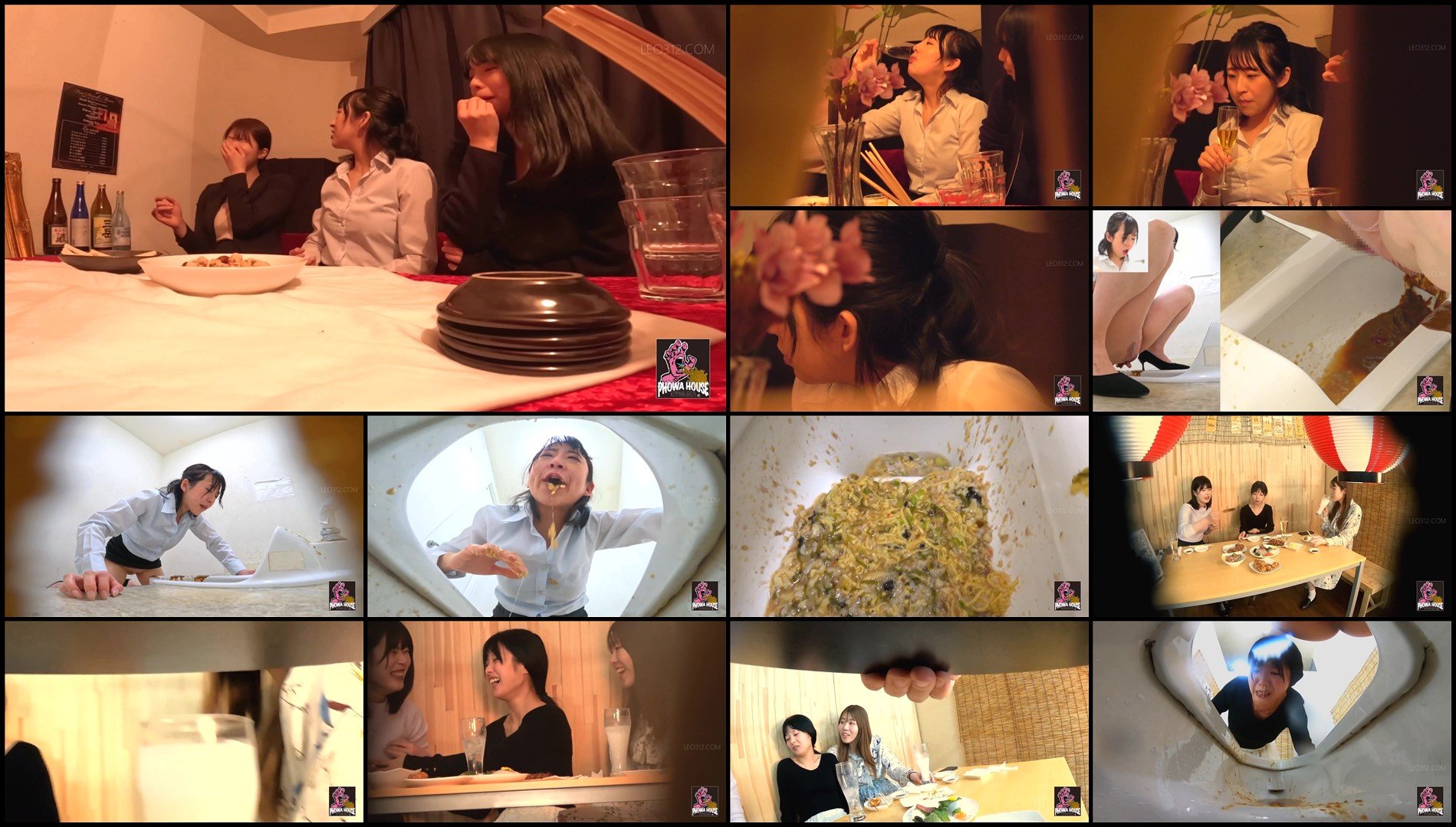 PGFD-098-Drunk girls at a bar spewing vomit and diarrhea stool at the same time sc06