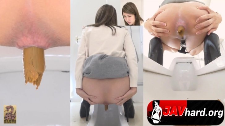 SR092-Women spreading their assholes while pooping on toilet  Multiple viewing angles and stinky ...