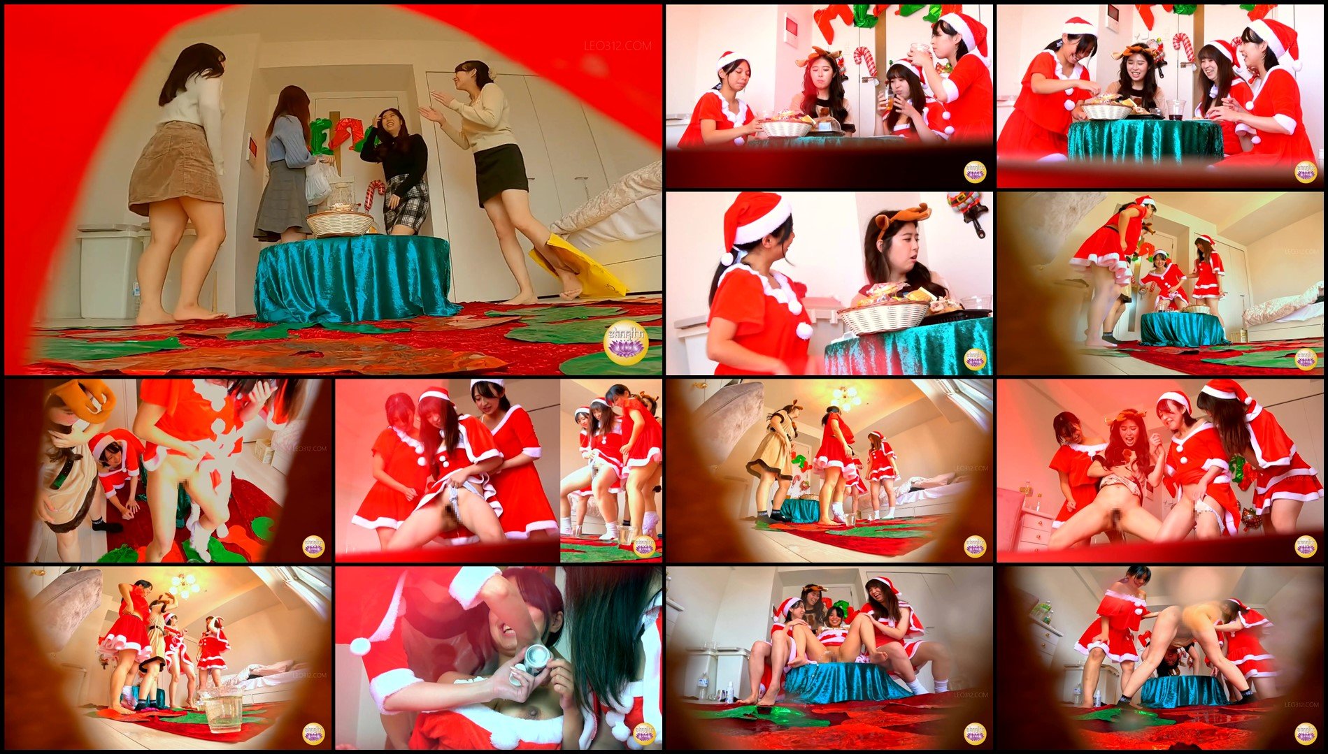 SL-604-Girls only christmas pee party sc04