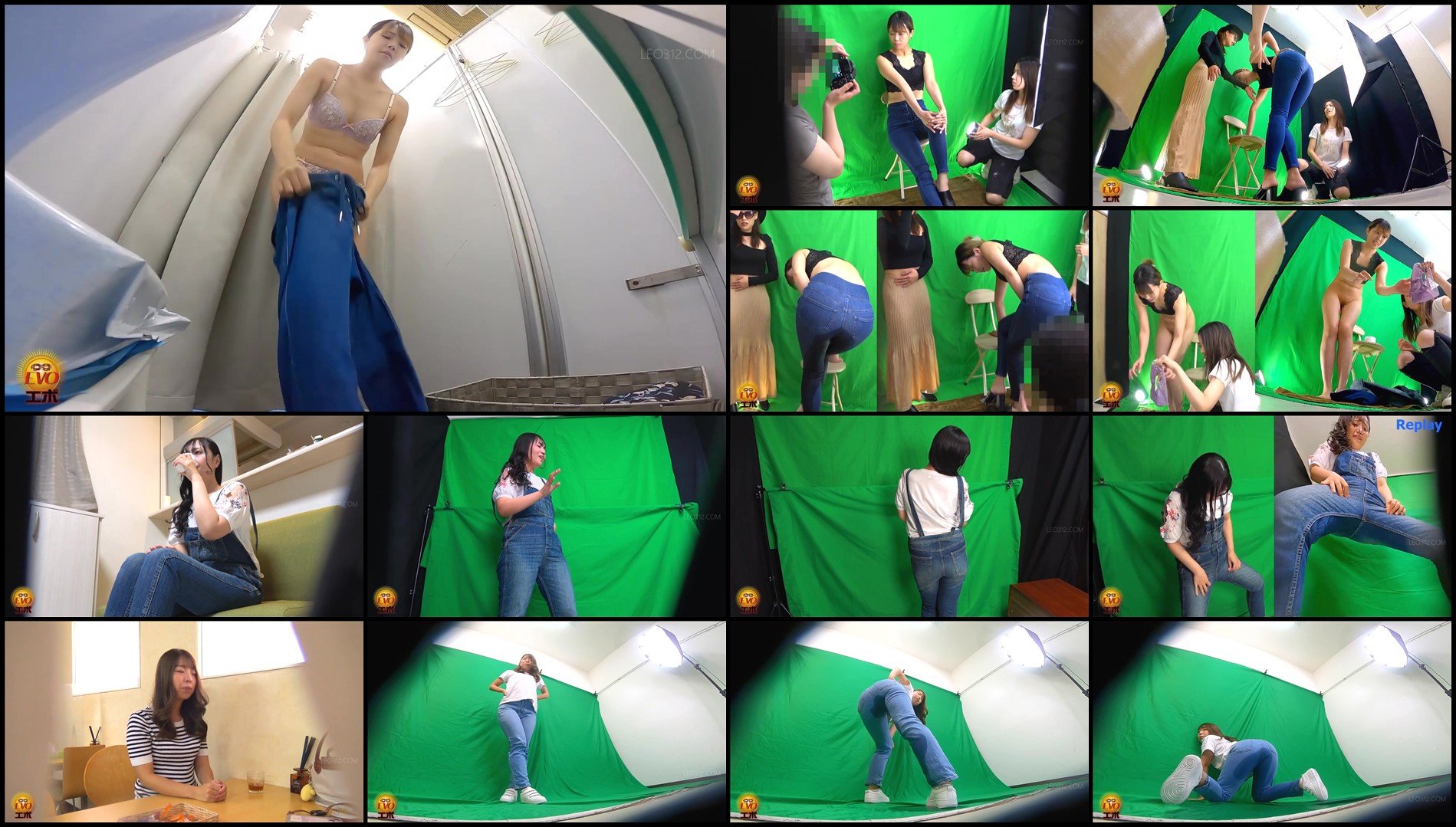 EE-744-Hidden camera-jeans models photo session  Wetting from mixed diuretic drinks sc03