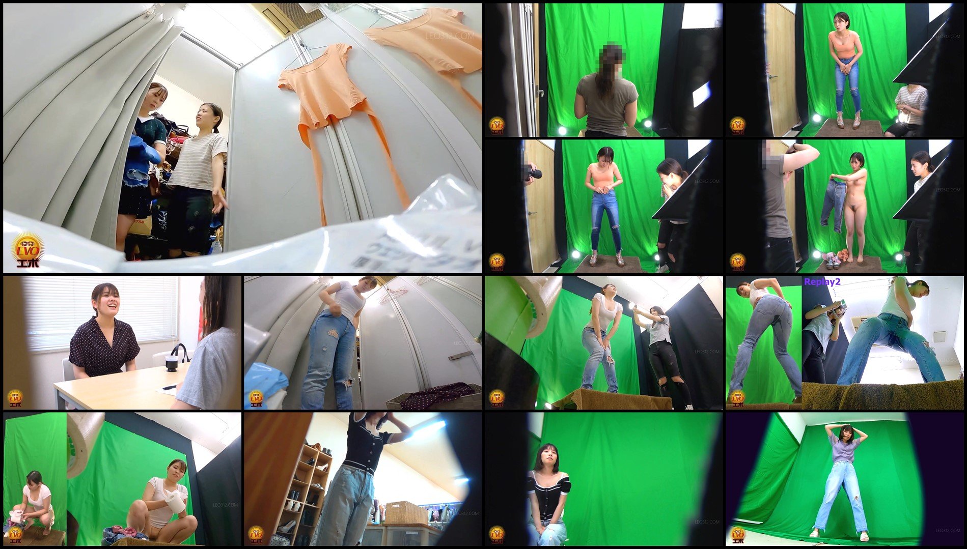 EE-744-Hidden camera-jeans models photo session  Wetting from mixed diuretic drinks sc01
